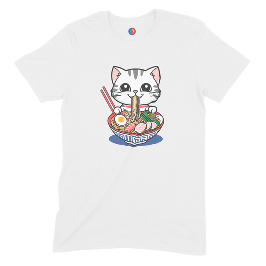 Kawaii Ramen Cat T-Shirt