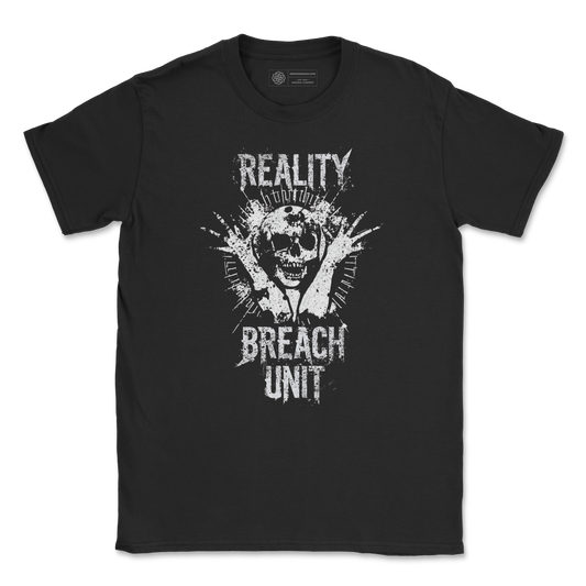 Reality Breach Unit T-Shirt – Distressed Skull Graphic Tee