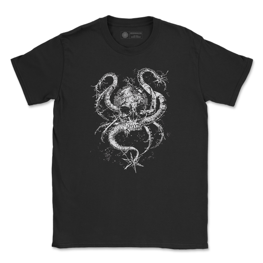 Skull & Tentacle T-Shirt – Gothic Octopus Graphic Tee