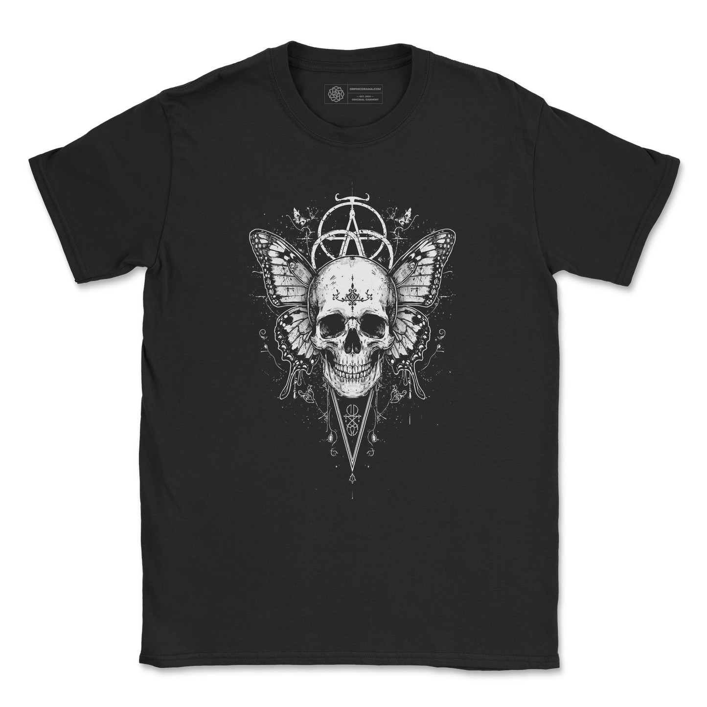 Skull With Butterfly Wings T-Shirt