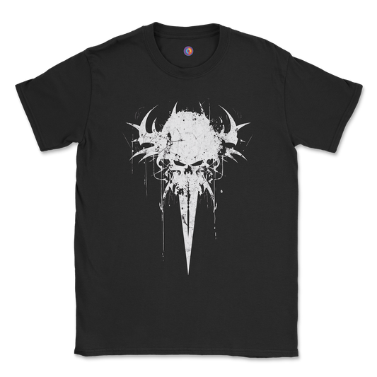 Spiked Skull T-Shirt – Brutal Gothic Grunge Design