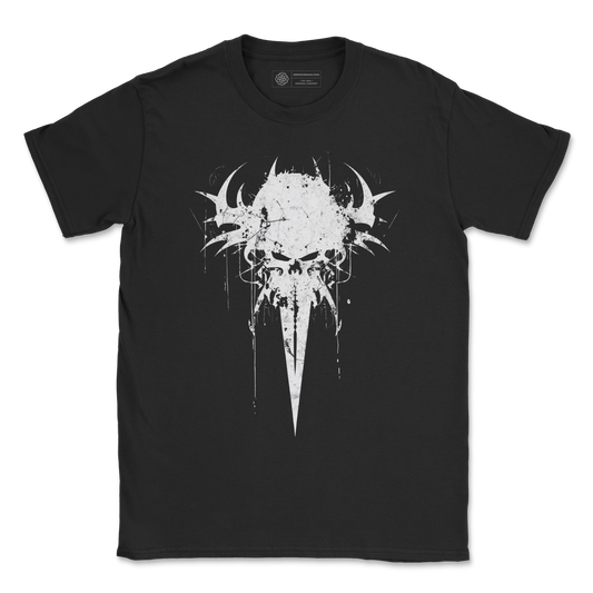 Spiked Skull T-Shirt – Brutal Gothic Grunge Design