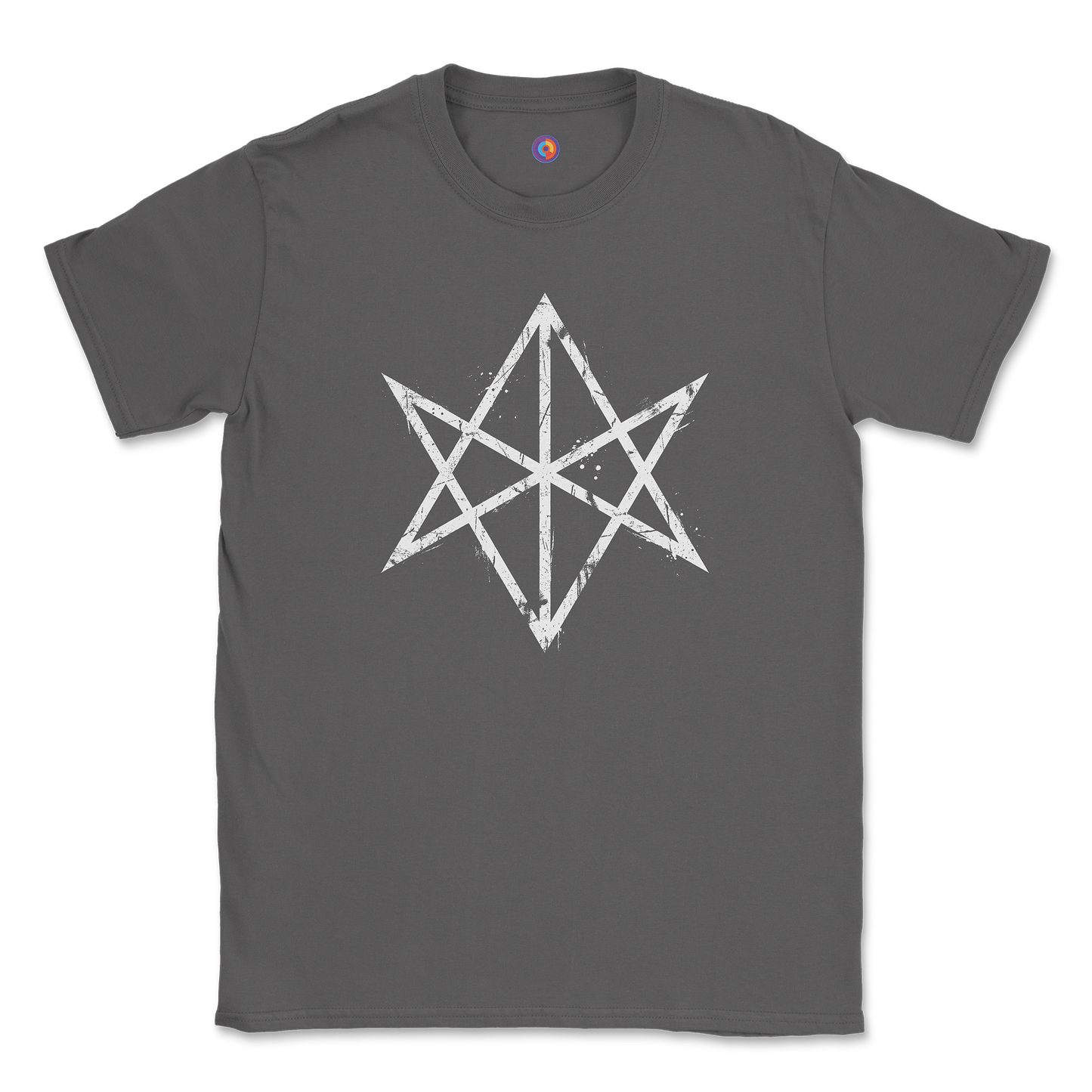 Unicursal Hexagram T-Shirt – Distressed Occult Symbol Tee