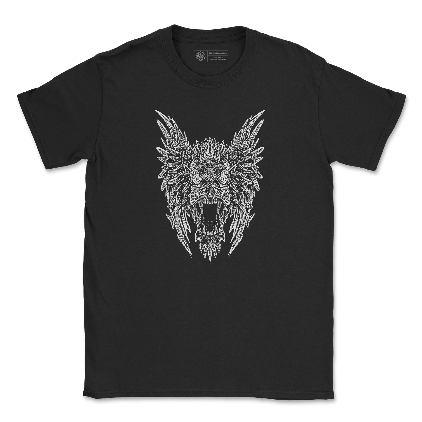 Winged Demon T-Shirt – Dark Grunge Illustration