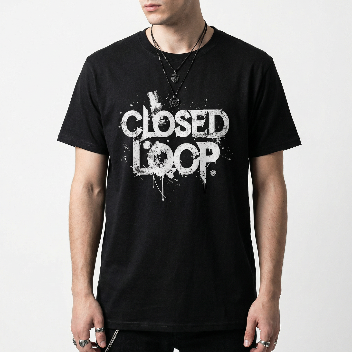 Closed Loop T-Shirt - Grunge Skate Streetwear