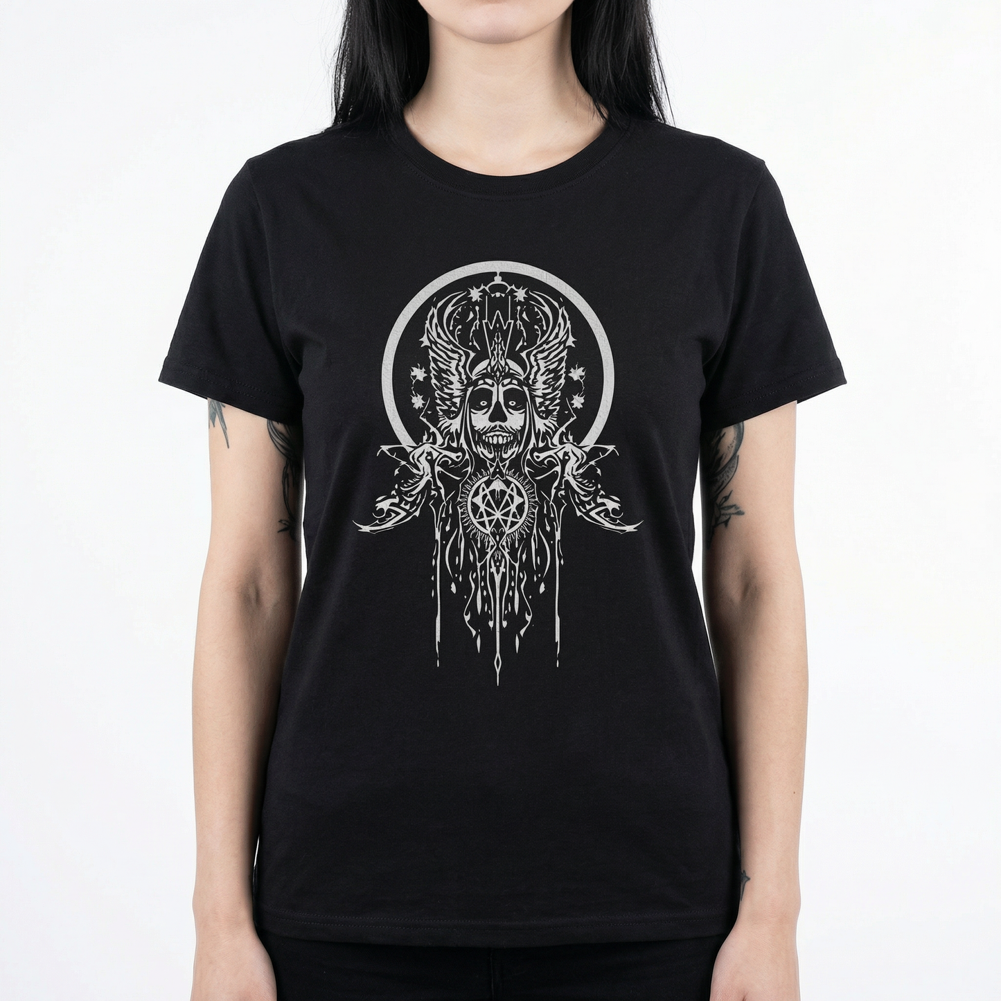Cosmic Goddess Sigil T-Shirt – Mystical Occult Symbol