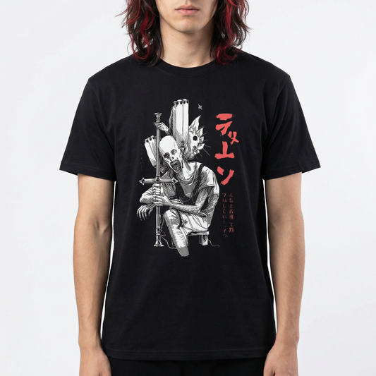 Cyberpunk Samurai T-Shirt – Gothic Katana Graphic Tee