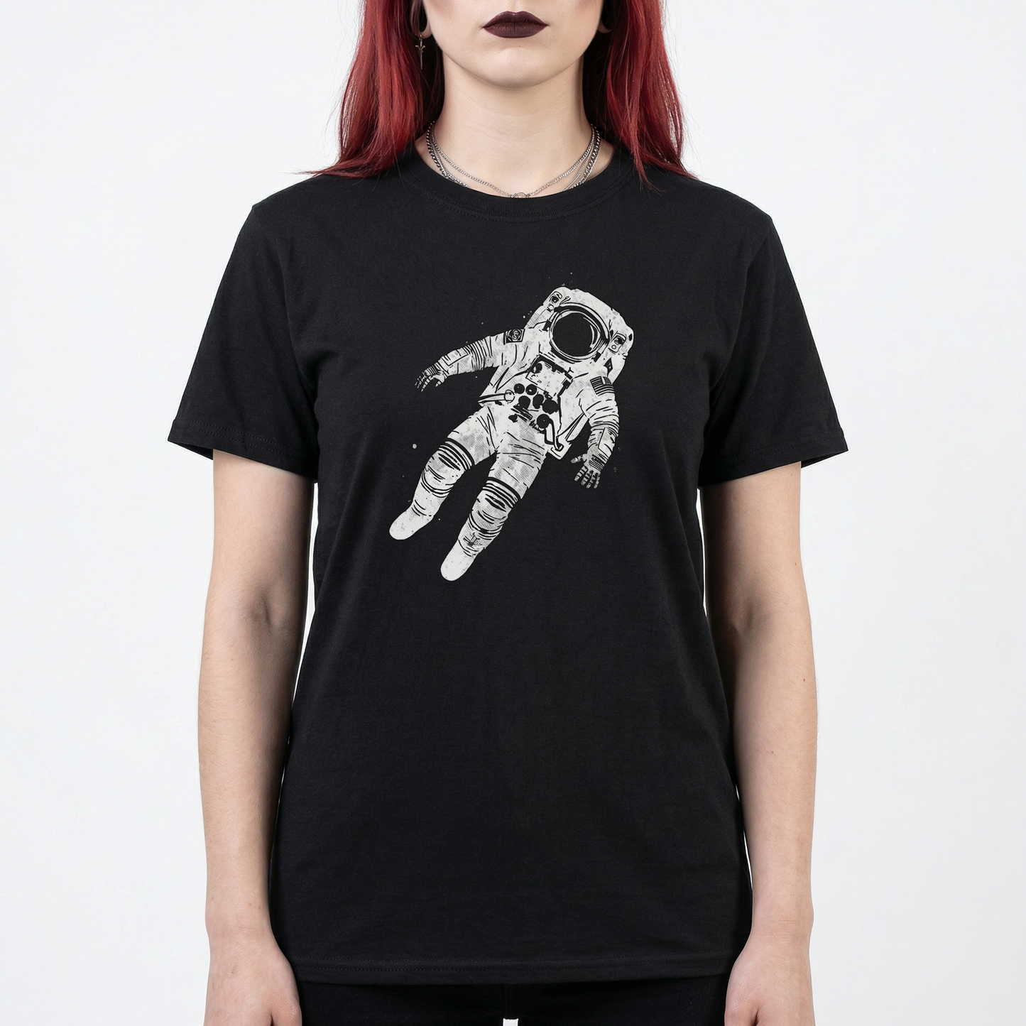 Floating Astronaut T-Shirt - Vintage Space Graphic Tee