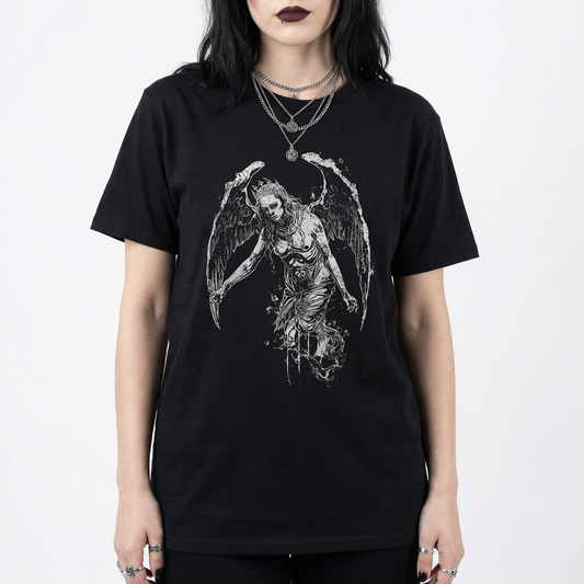 Gothic Fallen Angel T-Shirt