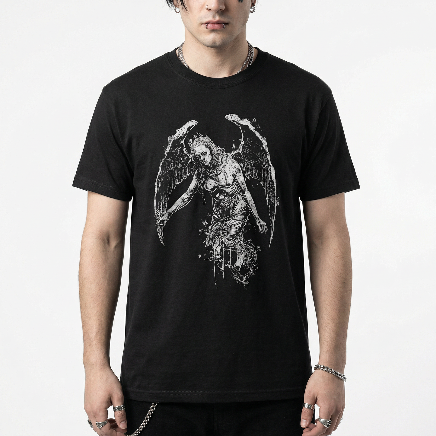 Gothic Fallen Angel T-Shirt