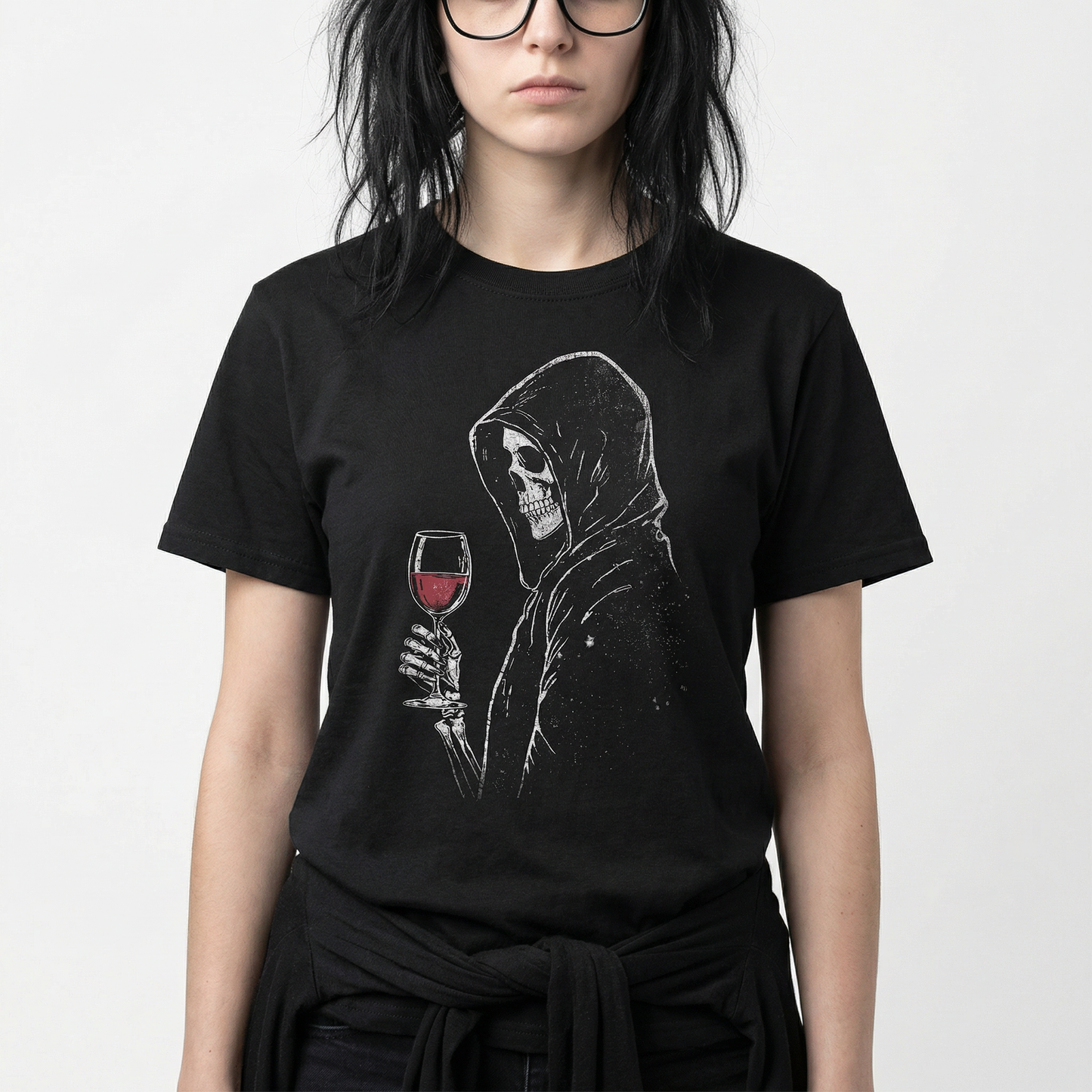 Grim Reaper Wine T-Shirt