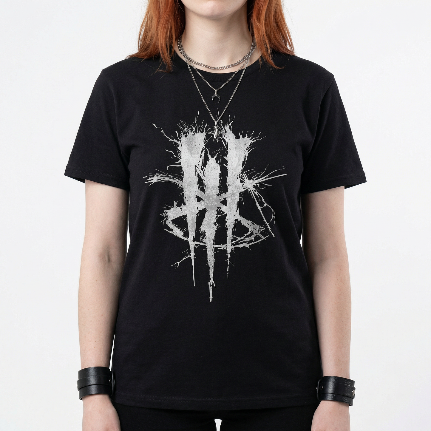 Number 3 T-Shirt – Dark Symbolic Distortion Design