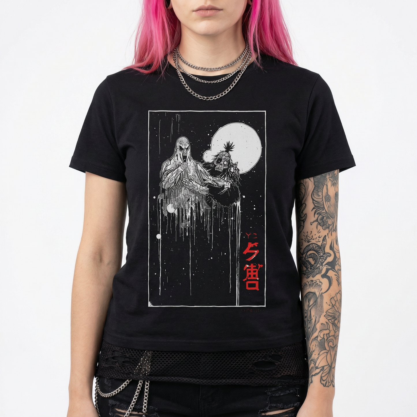 Samurai Ghost T-Shirt – Moonlight Horror Tee