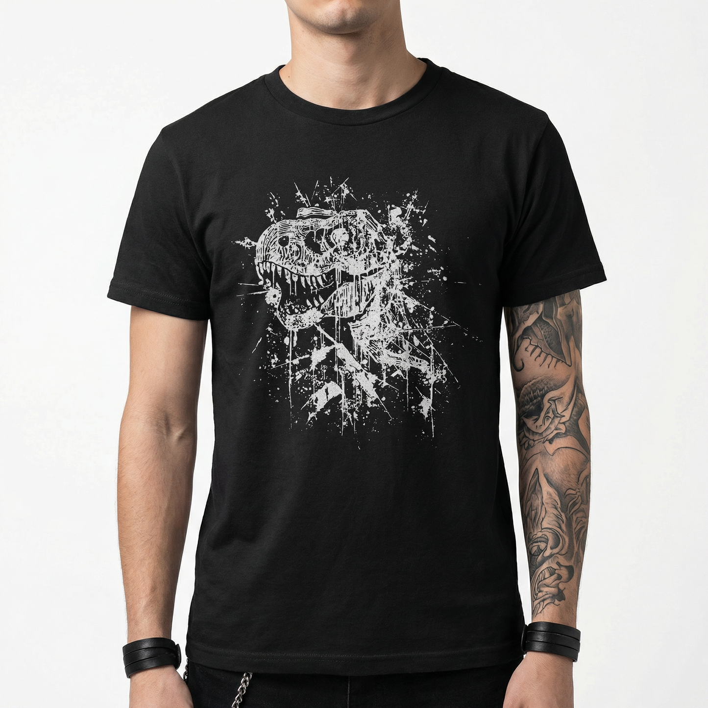 T-Rex T-Shirt - Grunge Dinosaur Illustration