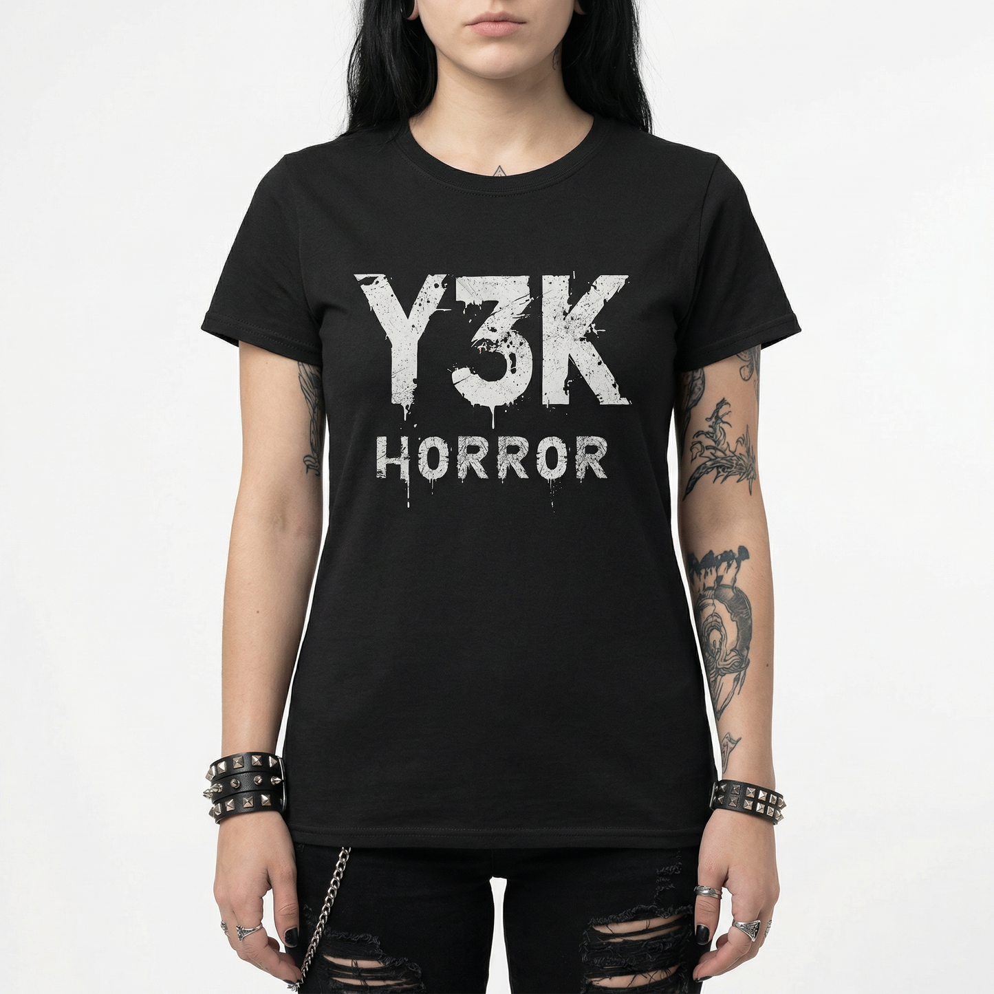 Y3K Horror T-Shirt — Retro Apocalyptic Horror Graphic